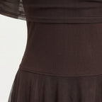 Veloire | Women's Off Shoulder Sheer Maxi Dress