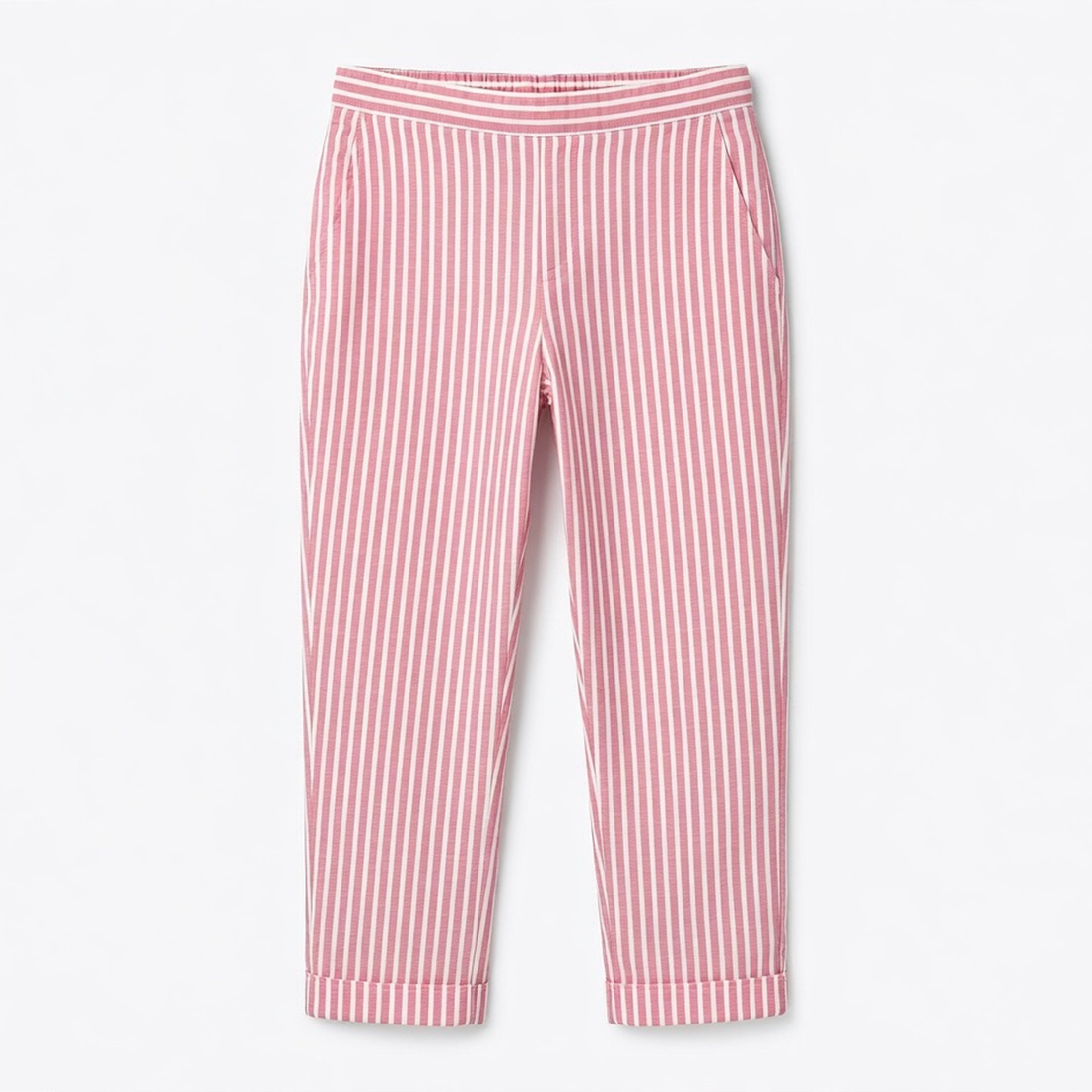 Veloire | High-Waist Striped Wide-Leg Pants for Women