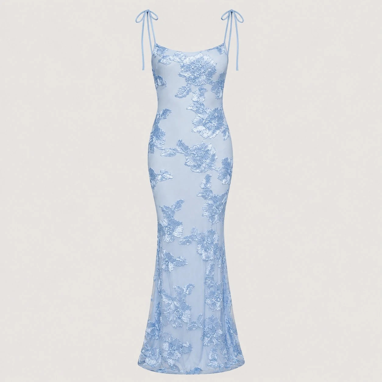 Women's Floral Fishtail Maxi Dress  Summer Occasion