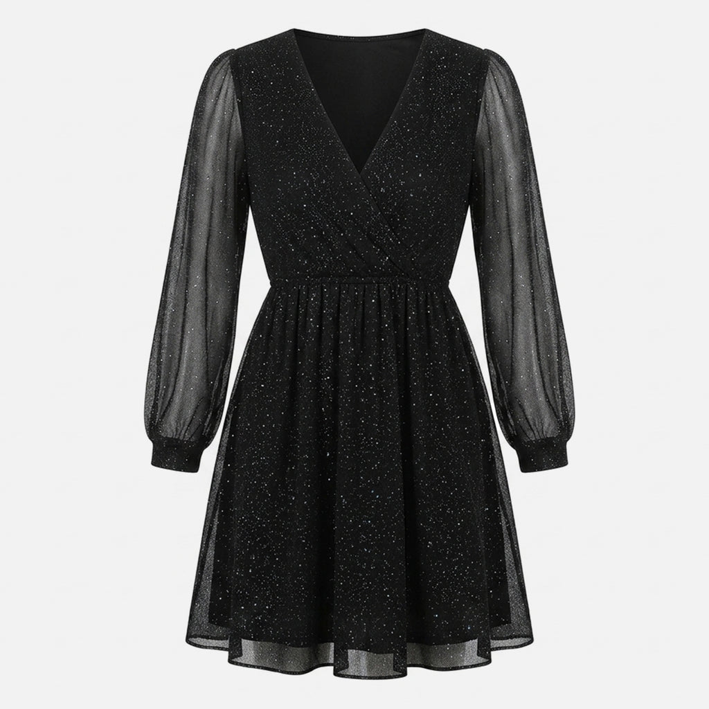 Veloire | Women's Sparkling Glamour Mesh Dress