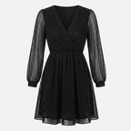 Veloire | Women's Sparkling Glamour Mesh Dress