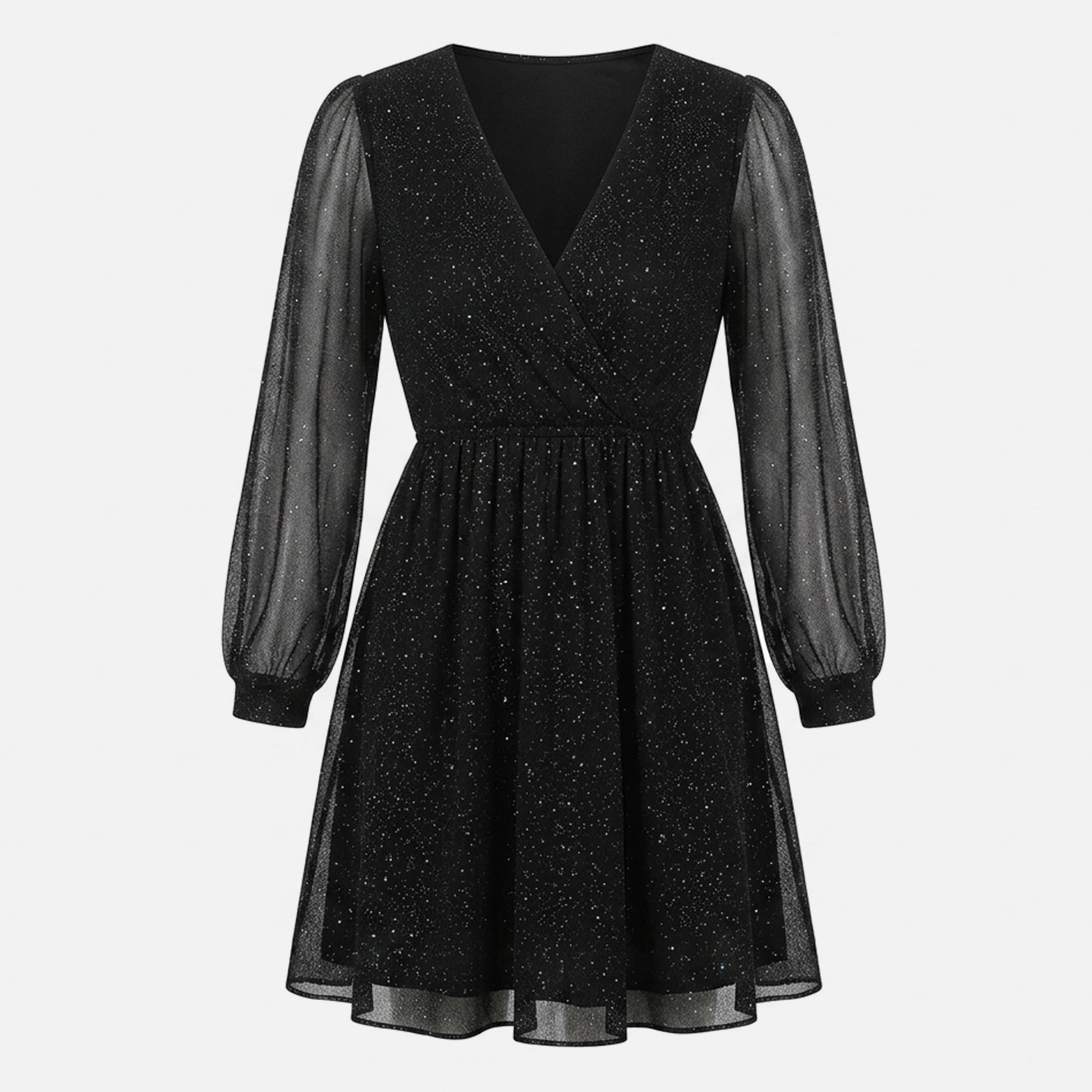 Veloire | Women's Sparkling Glamour Mesh Dress