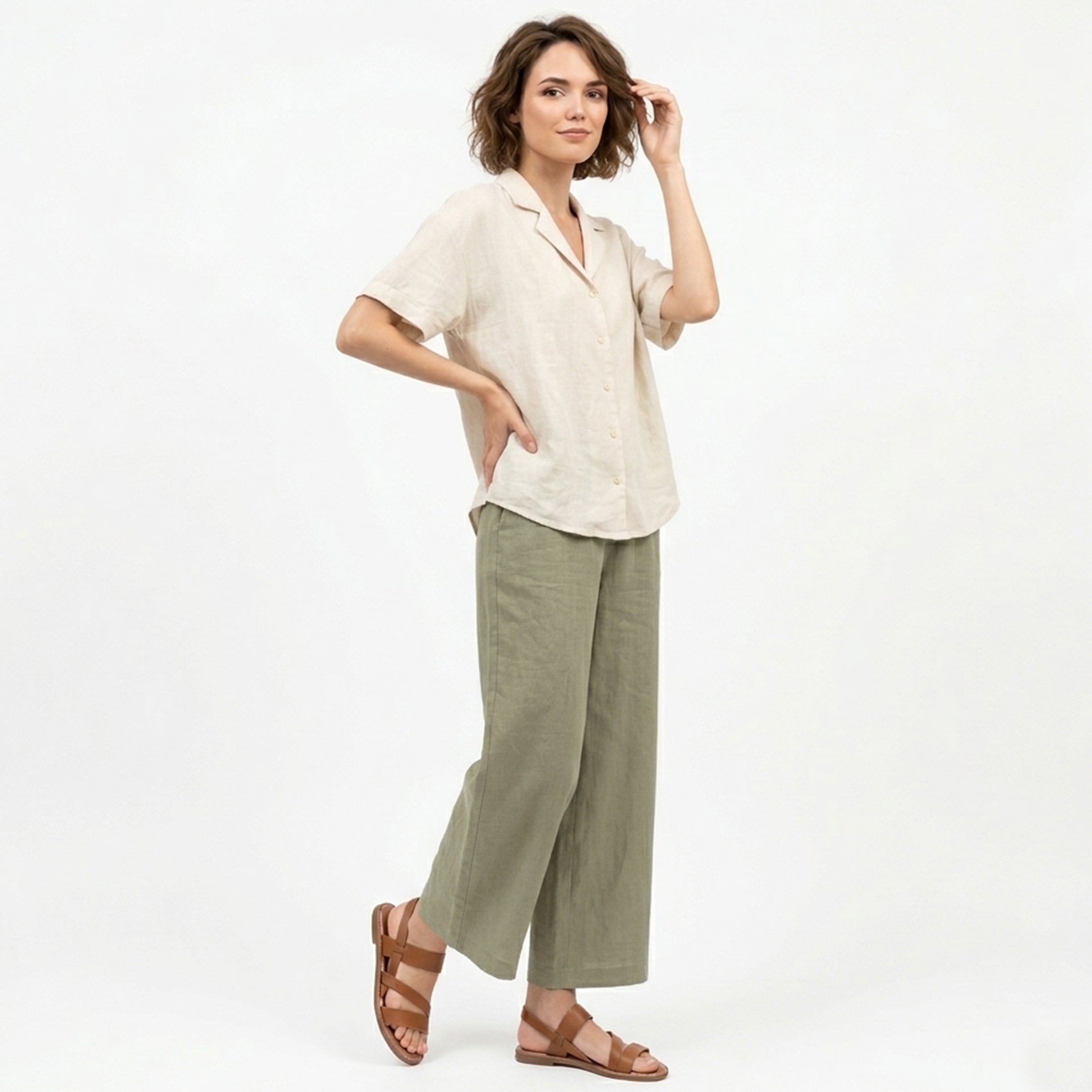 Veloire | Leather Flat Sandals for Women