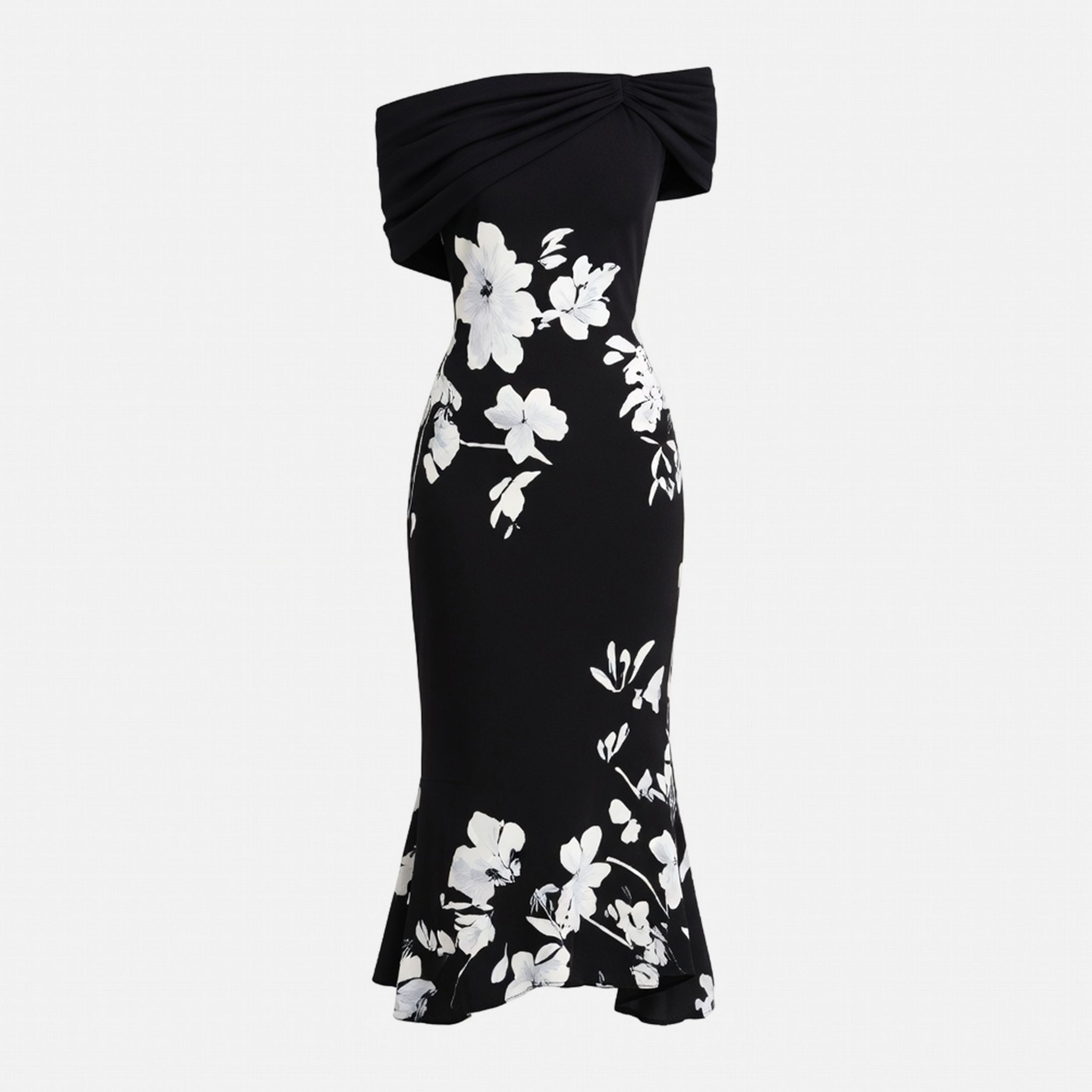 Robe midi élégante à épaules dénudées pour femmes