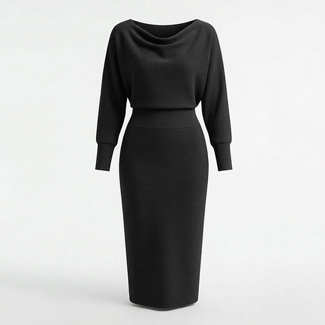 Robe midi drapée style été pour femmes