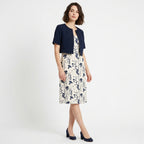 Veloire | Ensemble de Robe Deux Pièces pour Femmes Top Court à Fleurs
