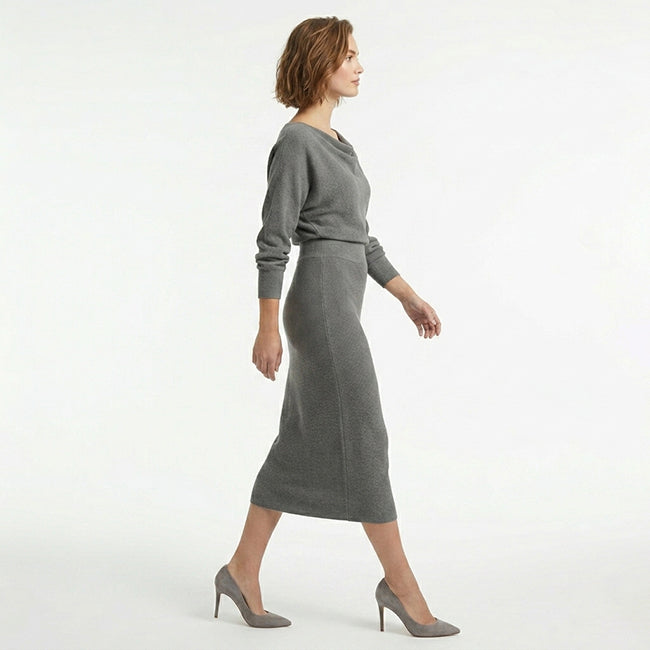 Robe midi drapée style été pour femmes