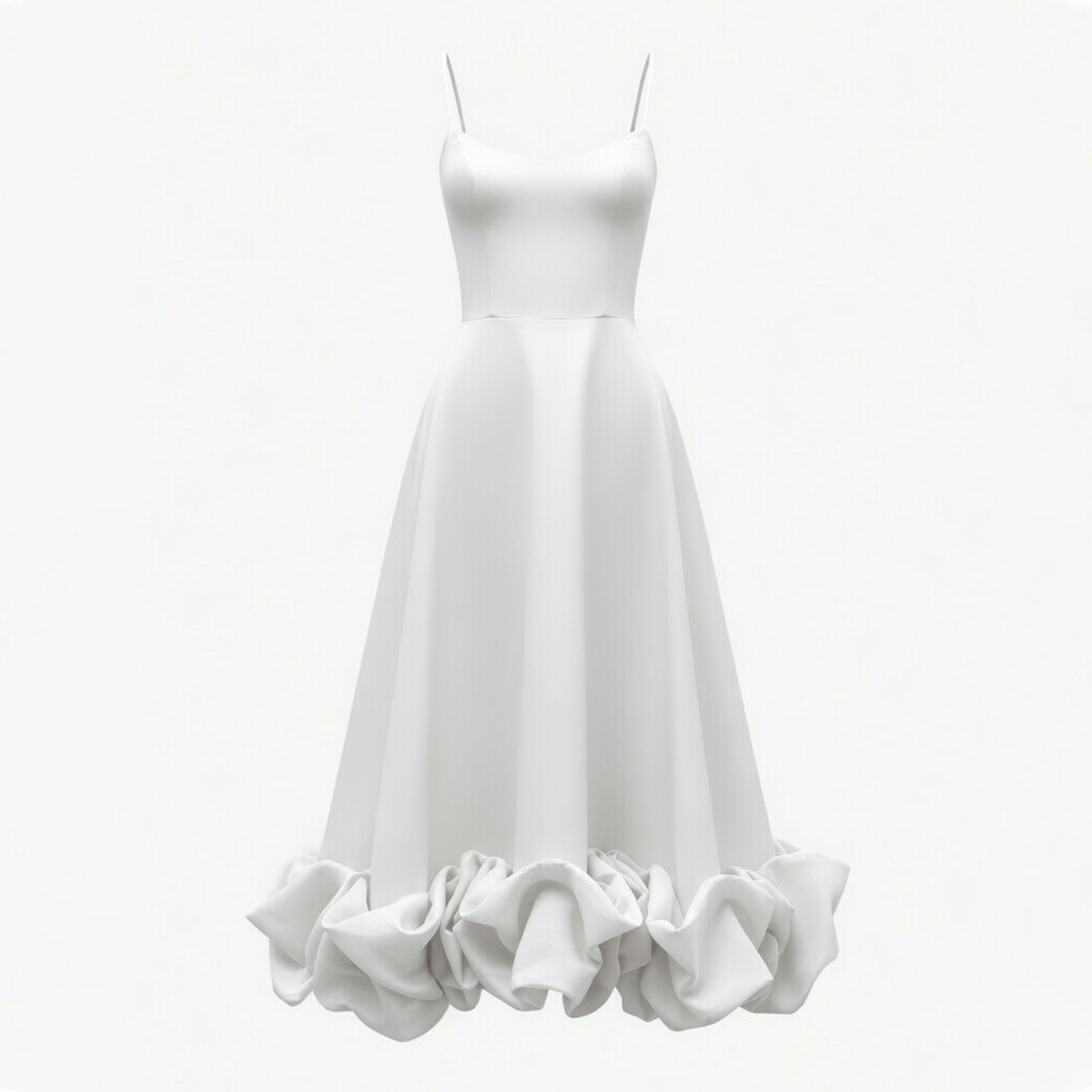 Robe midi A-line sans manches élégante pour femmes