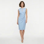 Veloire | Robe de cocktail à encolure keyhole froncée pour femmes en été