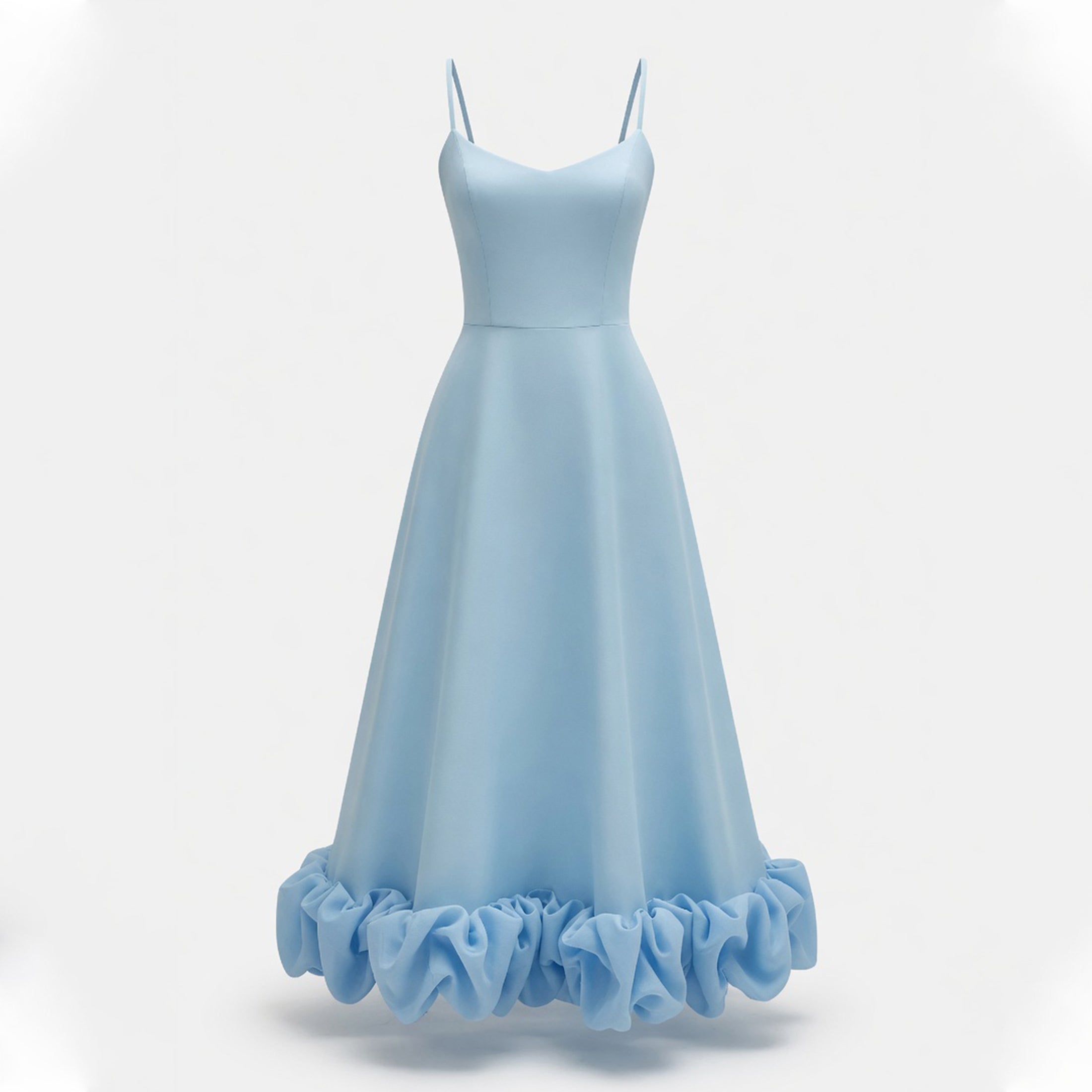 Robe midi A-line sans manches élégante pour femmes