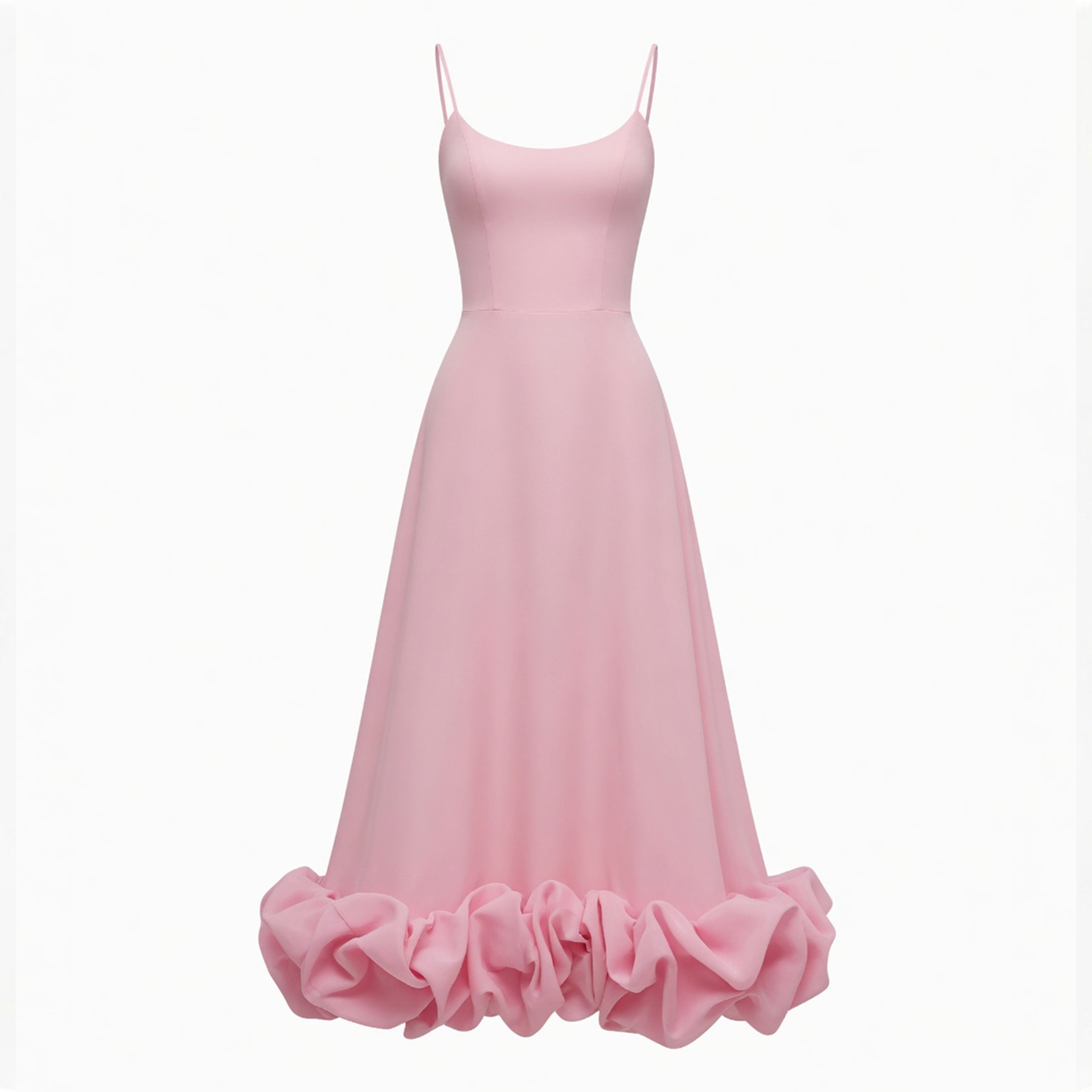Robe midi A-line sans manches élégante pour femmes