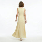 Robe d'été sans manches ajustée et élégante pour femmes