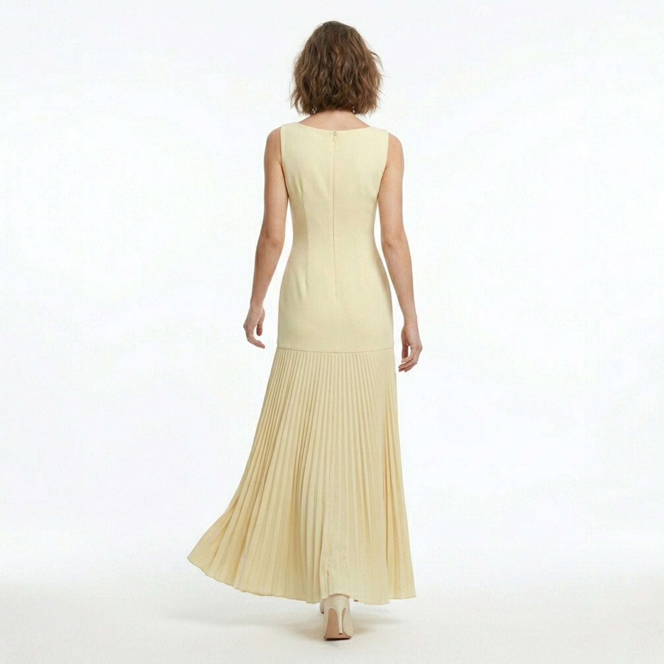 Robe d'été sans manches ajustée et élégante pour femmes