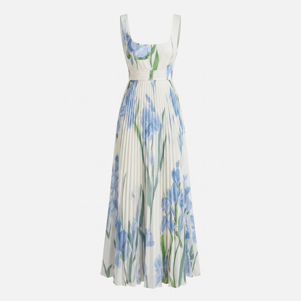 Veloire | Robe longue sans manches à fleurs pour femmes