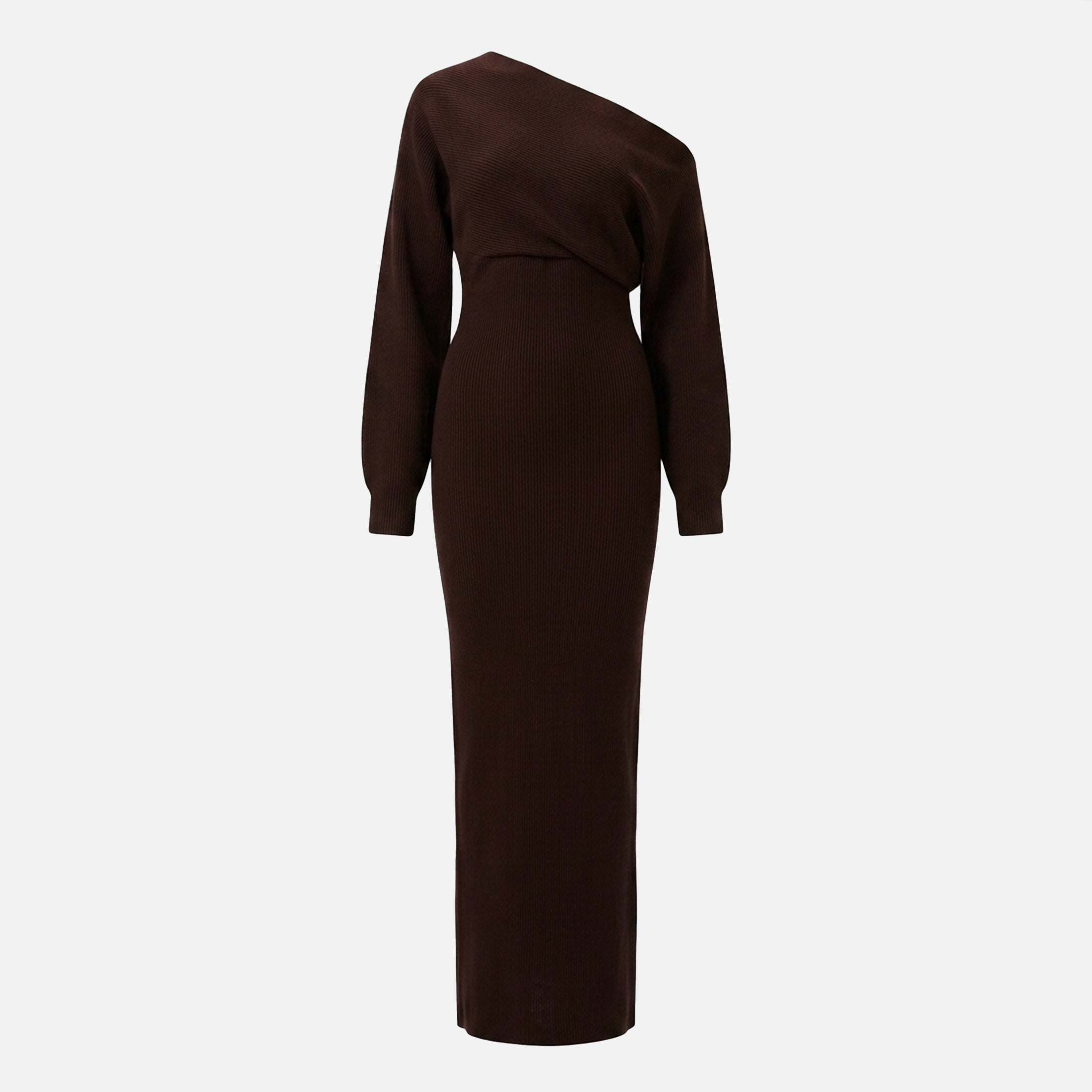 Women's Evening Off-Shoulder Knit Maxi Dress