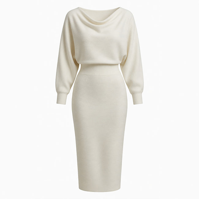 Robe midi drapée style été pour femmes