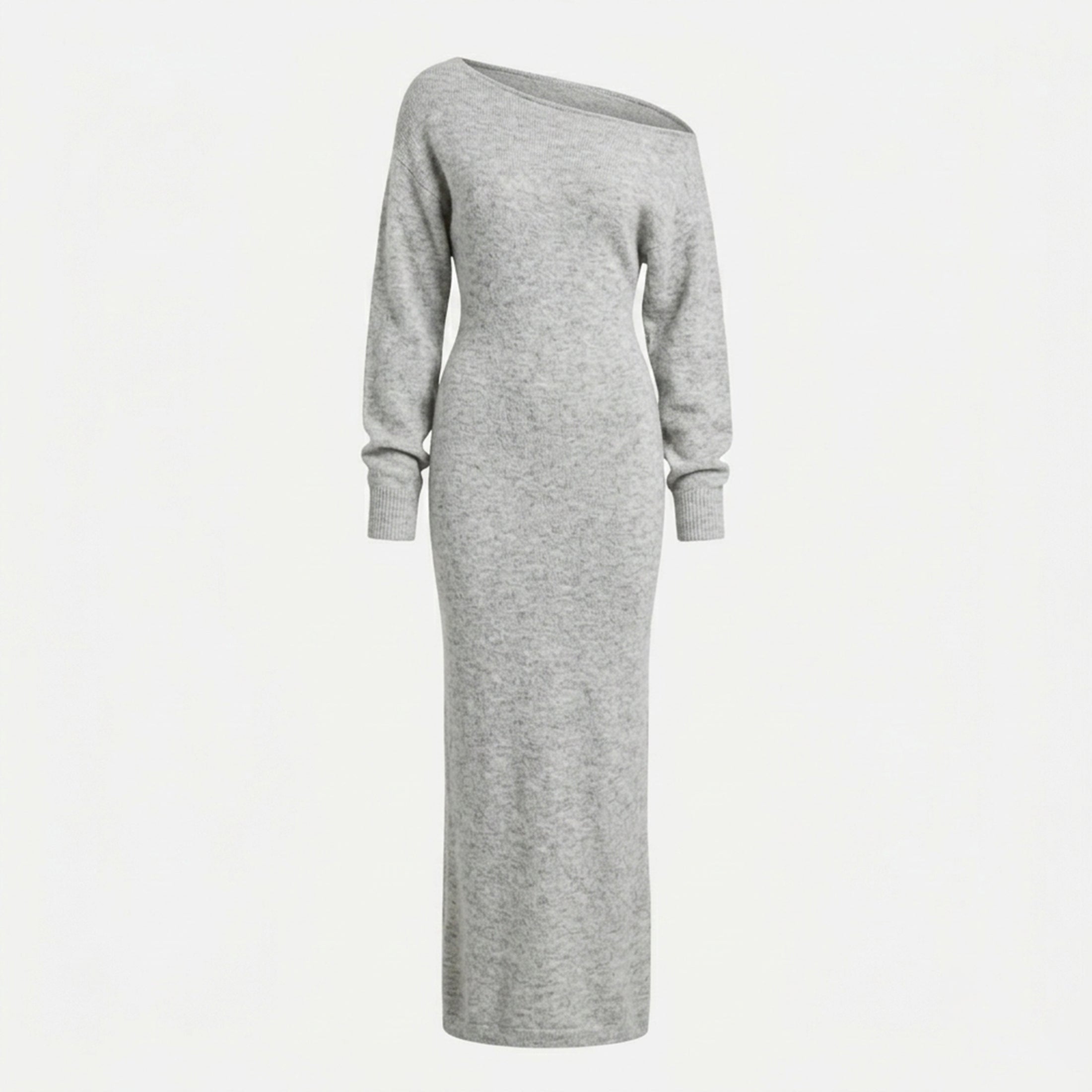Women's Evening Off-Shoulder Knit Maxi Dress