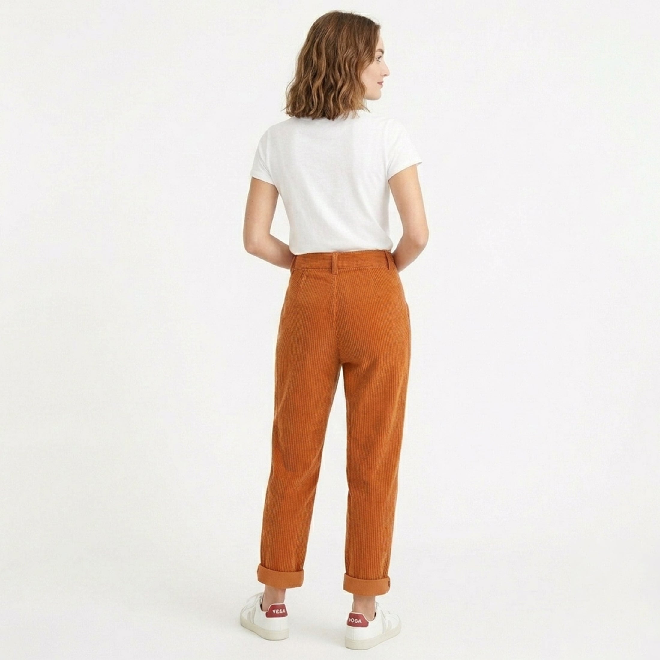 Veloire | Pantalon en velours côtelé taille haute pour femmes
