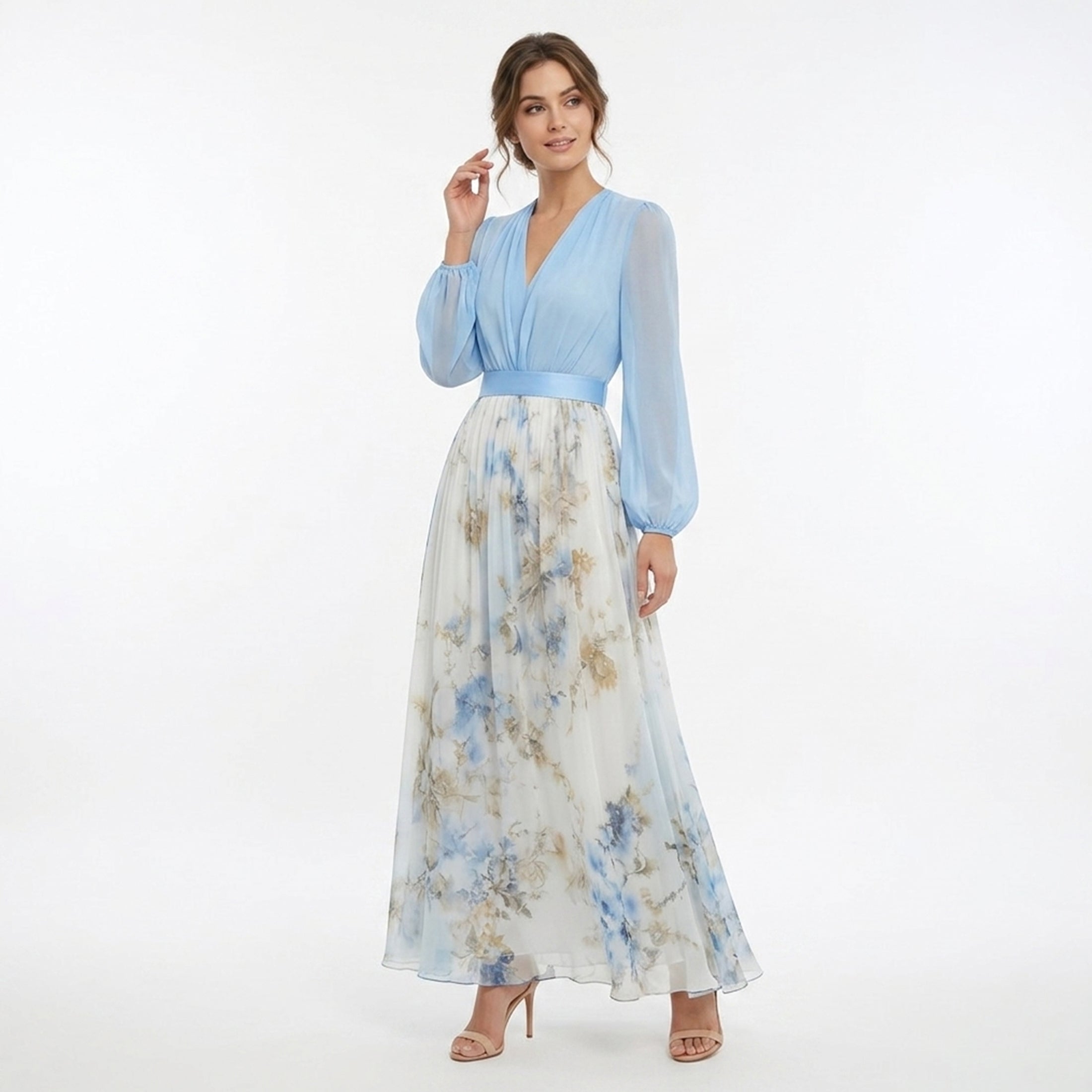 Veloire | Robe Maxi Florale Douce pour Femmes
