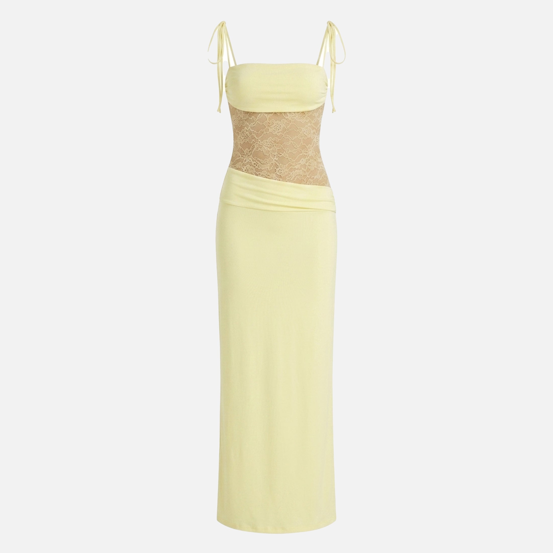 Robe maxi sans manches en dentelle pour femme - Invité de mariage