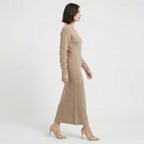Women's Evening Off-Shoulder Knit Maxi Dress