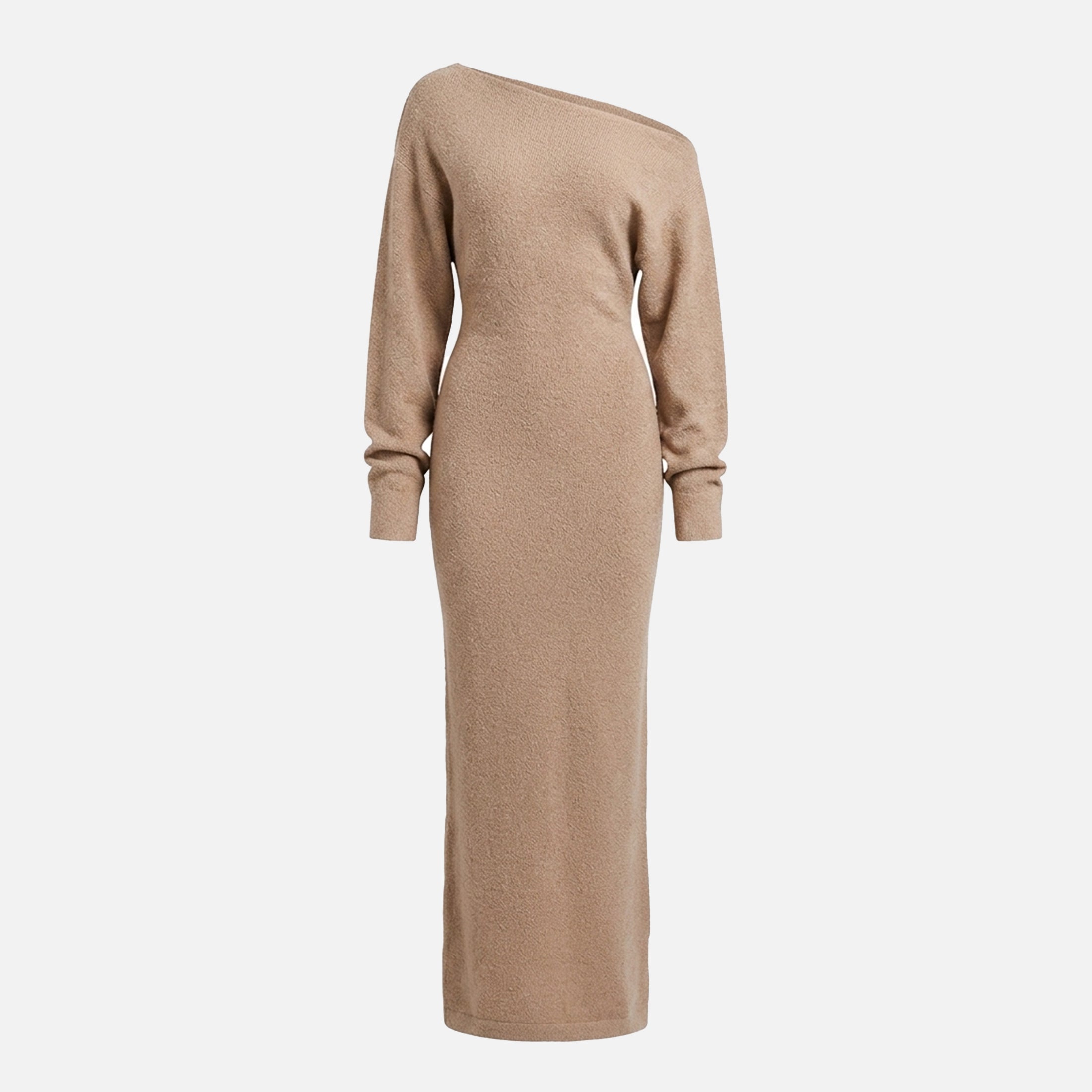 Women's Evening Off-Shoulder Knit Maxi Dress