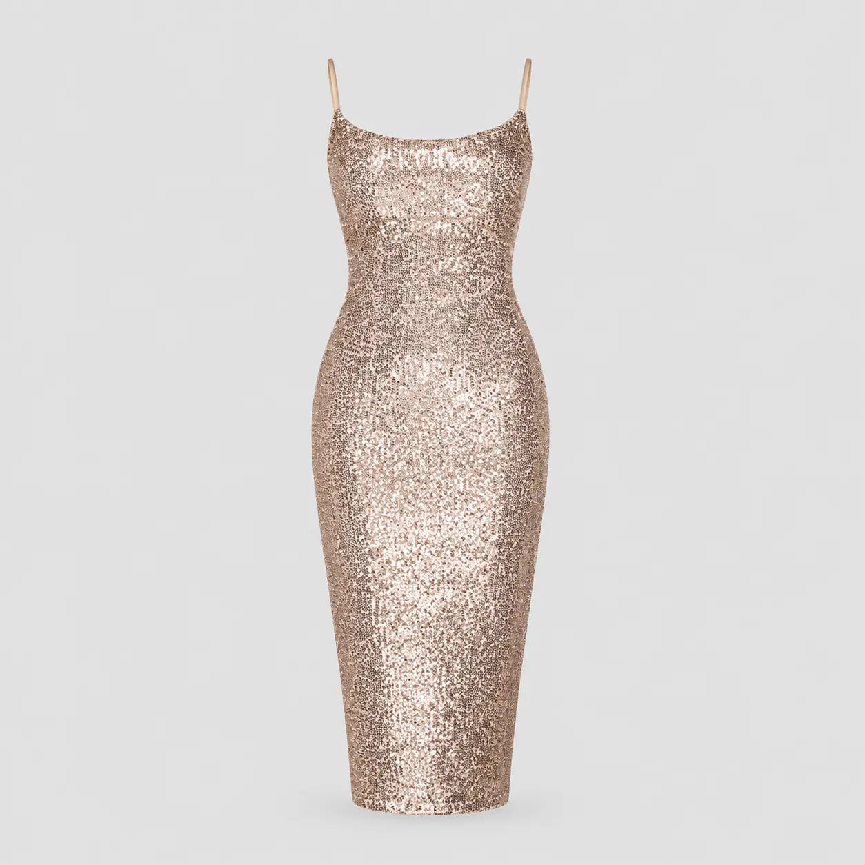 Women's Sequin Bodycon Midi Dress Cocktail Evening