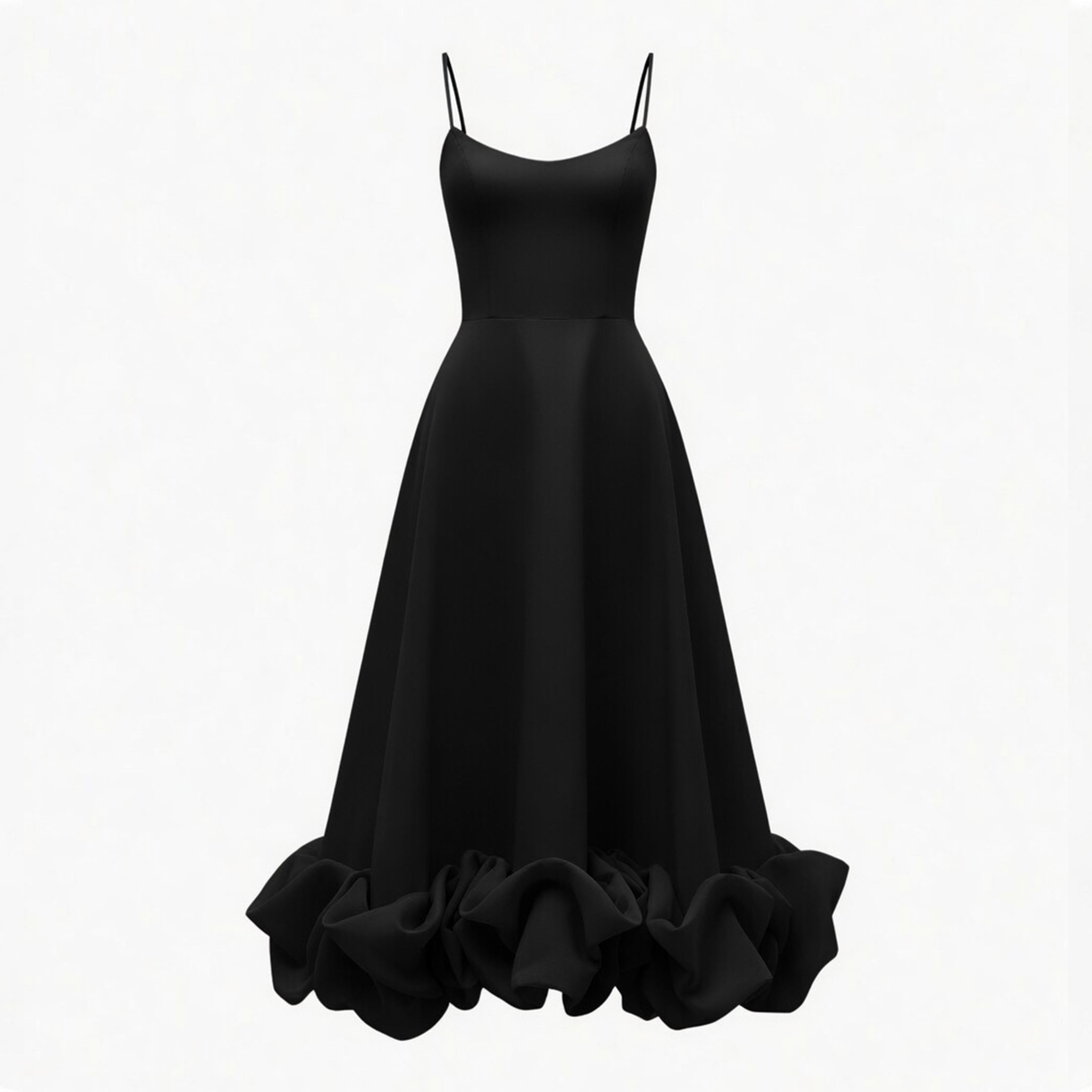 Robe midi A-line sans manches élégante pour femmes