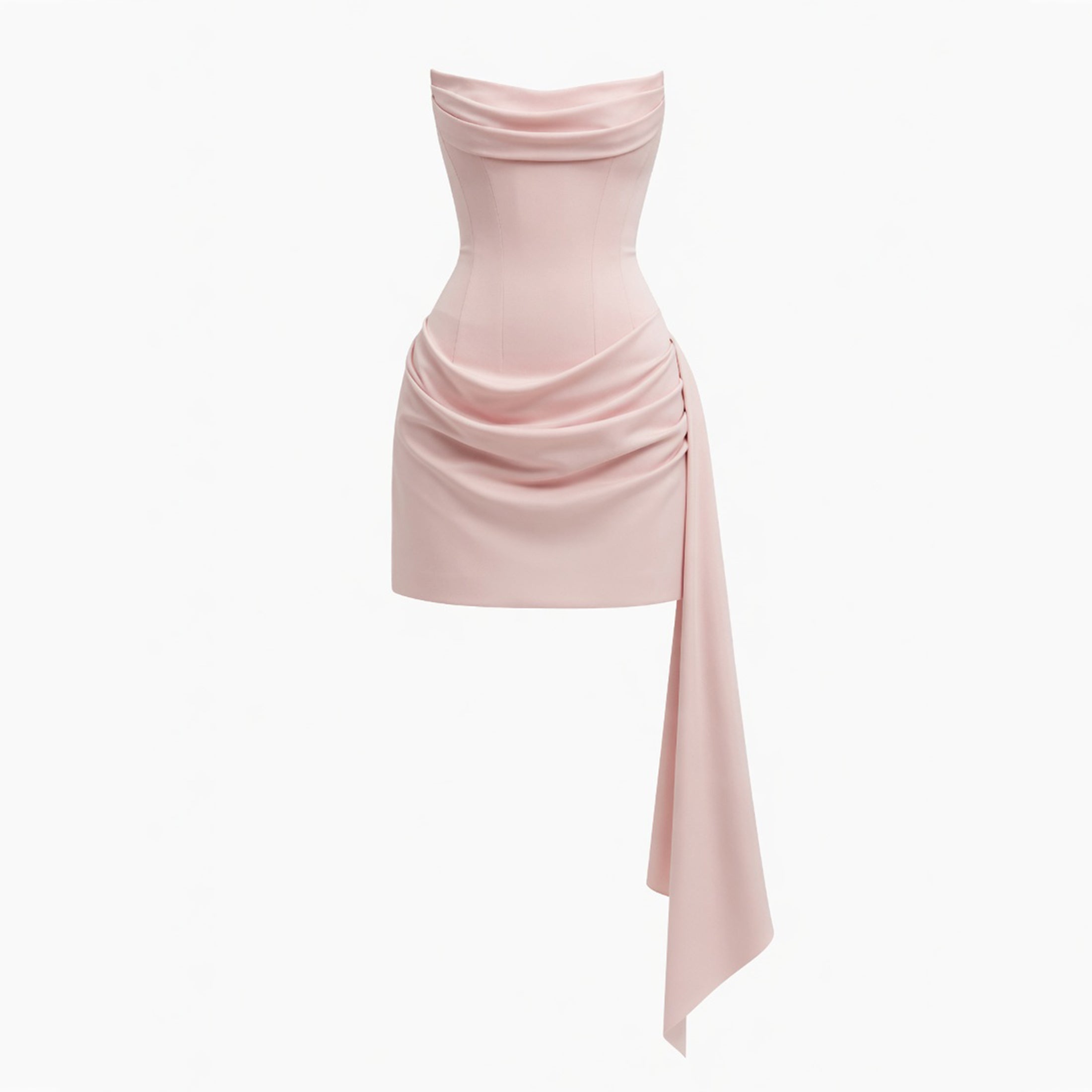 Veloire | Women's Satin Sleeveless Fishtail Cocktail Dress
