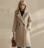 Belted Coat Women Longline Tailored Autumn Layer