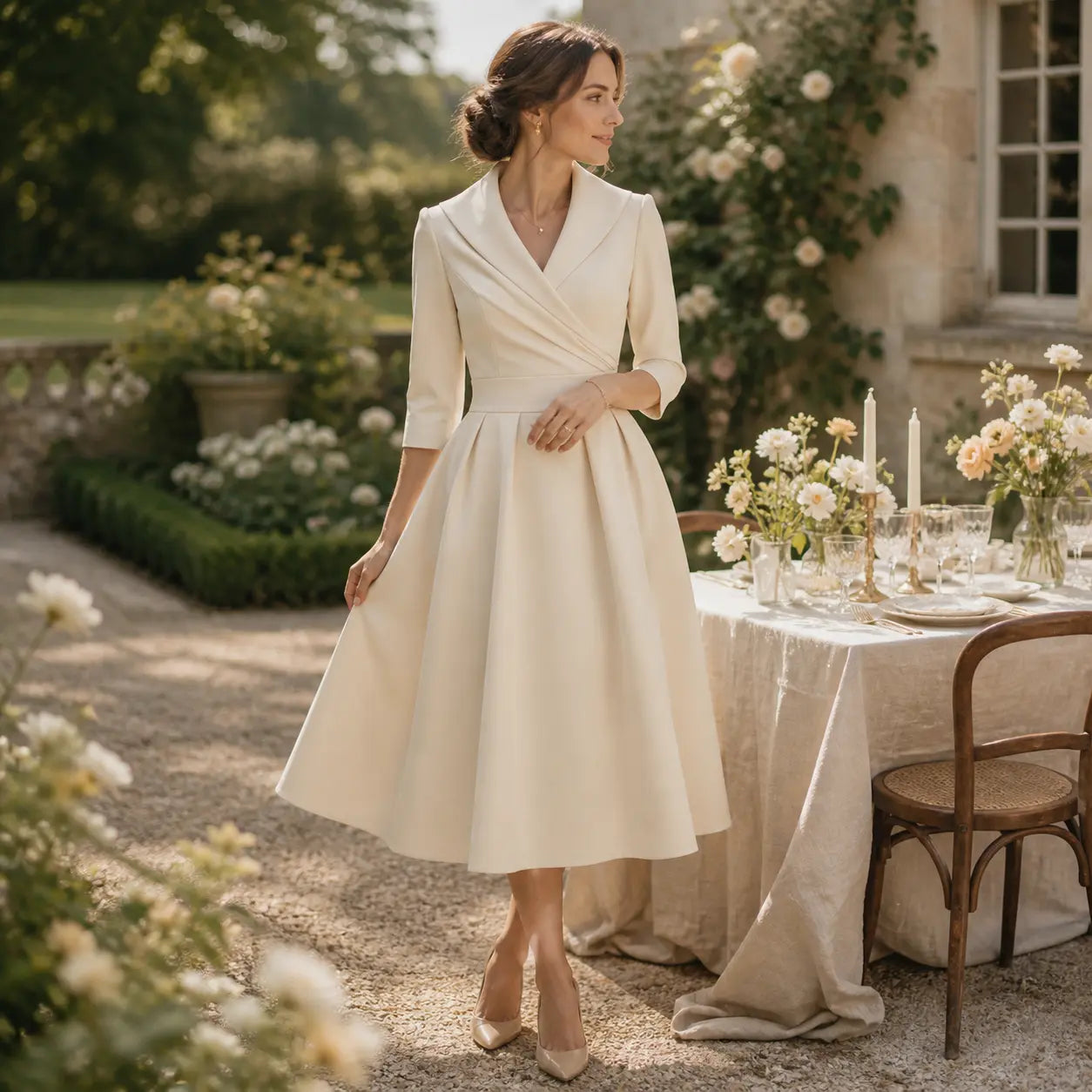 Veloire | Robe Slim Fit à Manches Longues pour Femmes