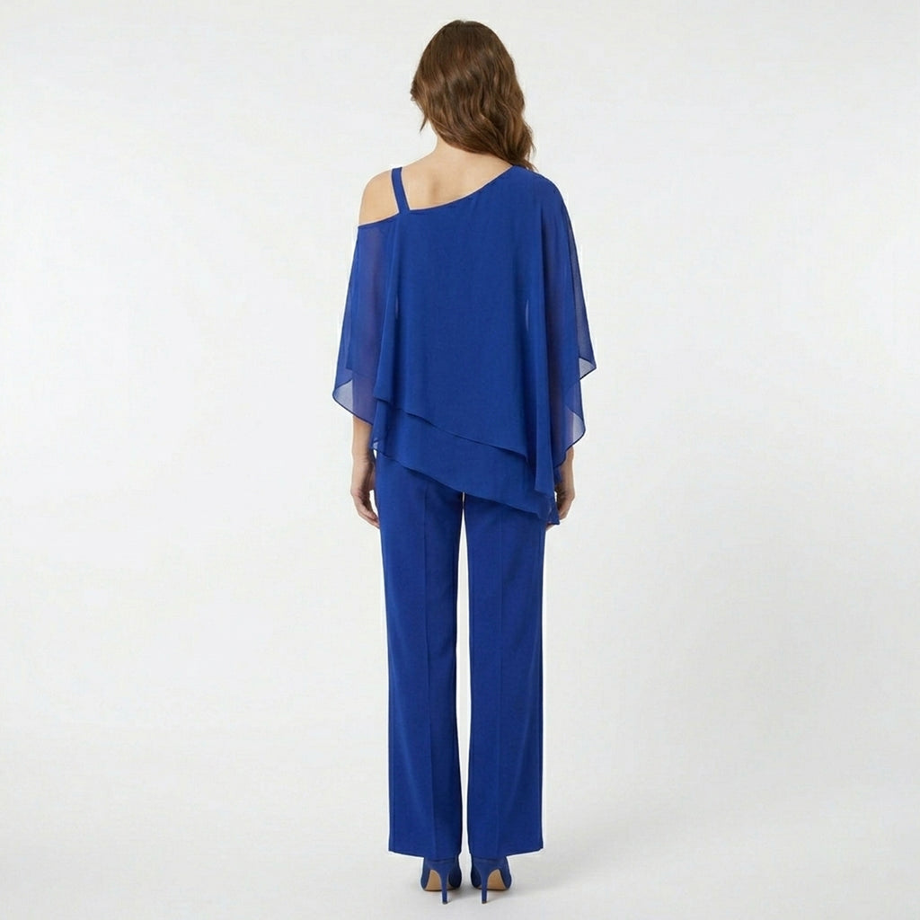 Veloire | Ensemble Femme Deux Pièces Haut Pantalons Droits Tenue d'Été