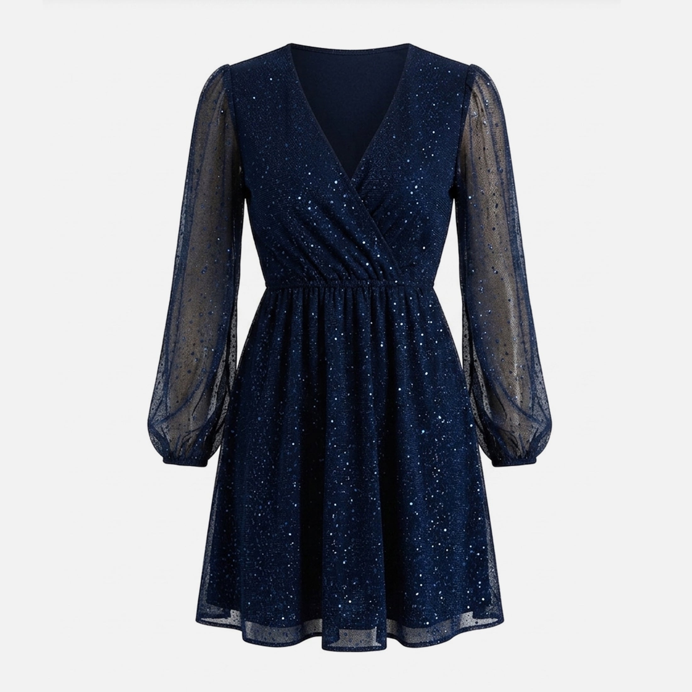 Veloire | Women's Sparkling Glamour Mesh Dress