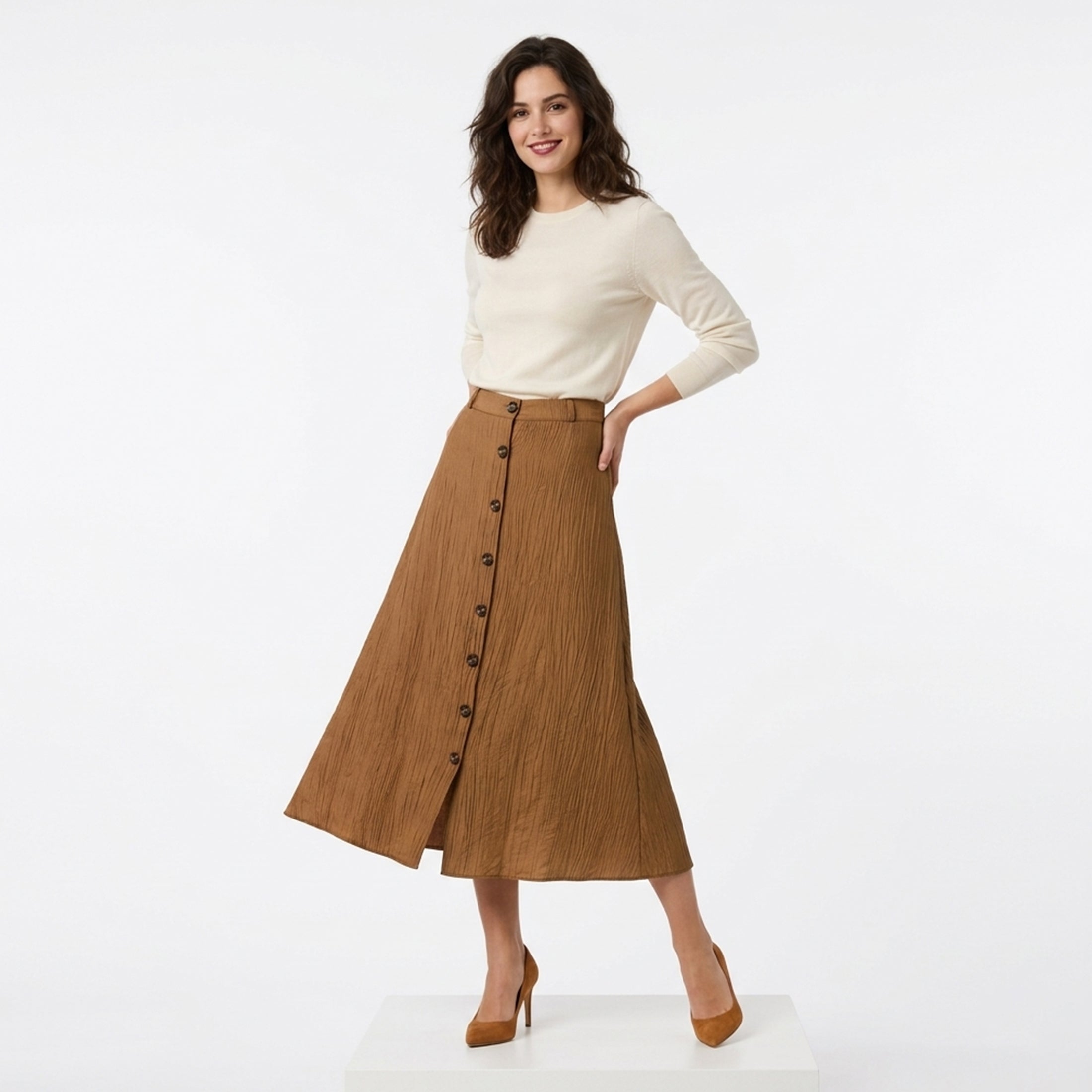 Veloire | Waist Summer Split Casual Skirt for Women