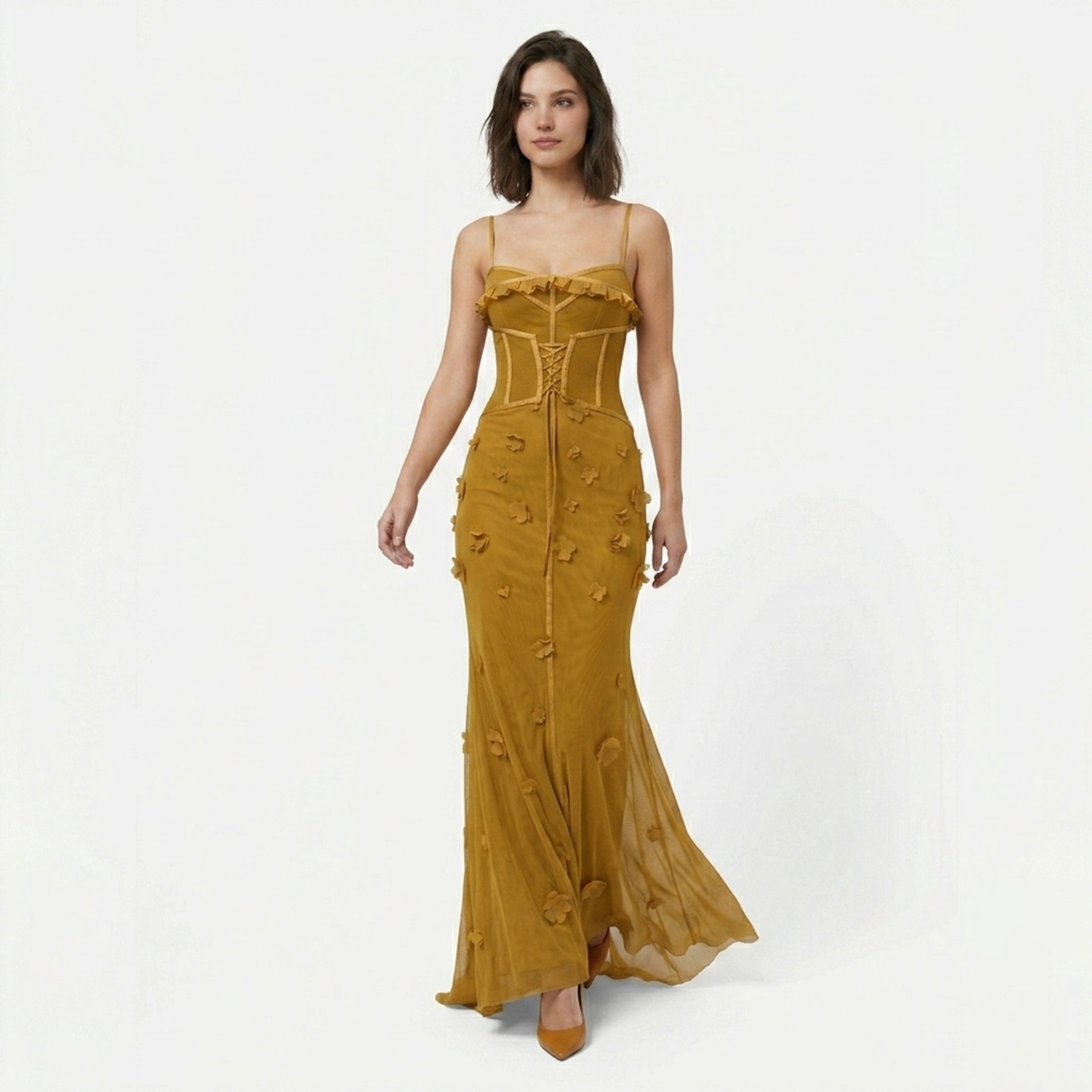 Veloire | Robe longue sans manches en corset pour femmes