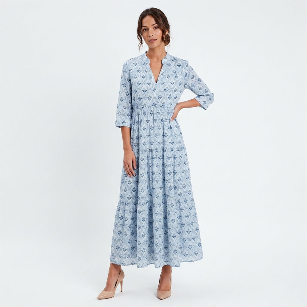 Veloire | Robe à col montant floral pour femmes