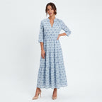 Veloire | Robe à col montant floral pour femmes