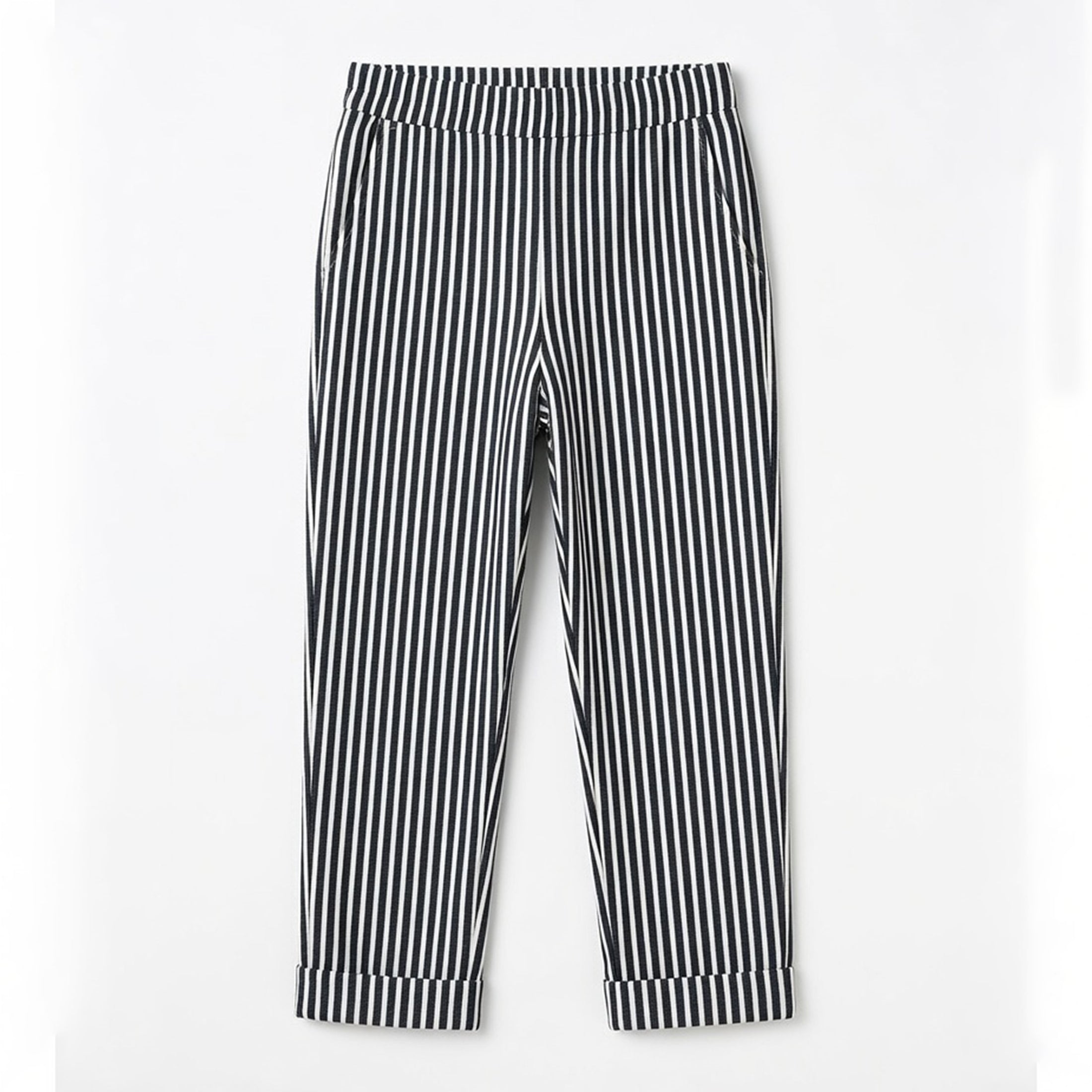 Veloire | High-Waist Striped Wide-Leg Pants for Women