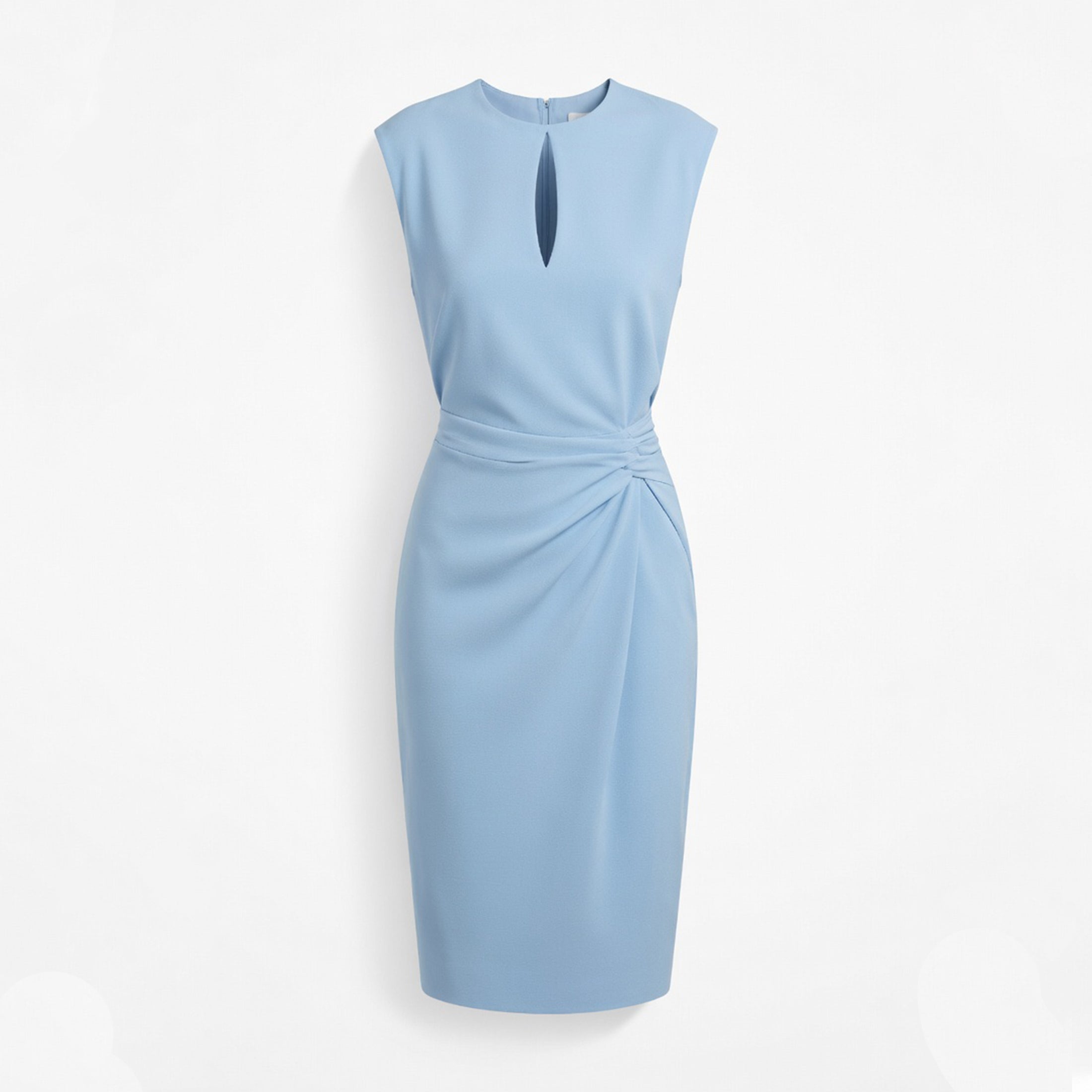 Veloire | Robe de cocktail à encolure keyhole froncée pour femmes en été