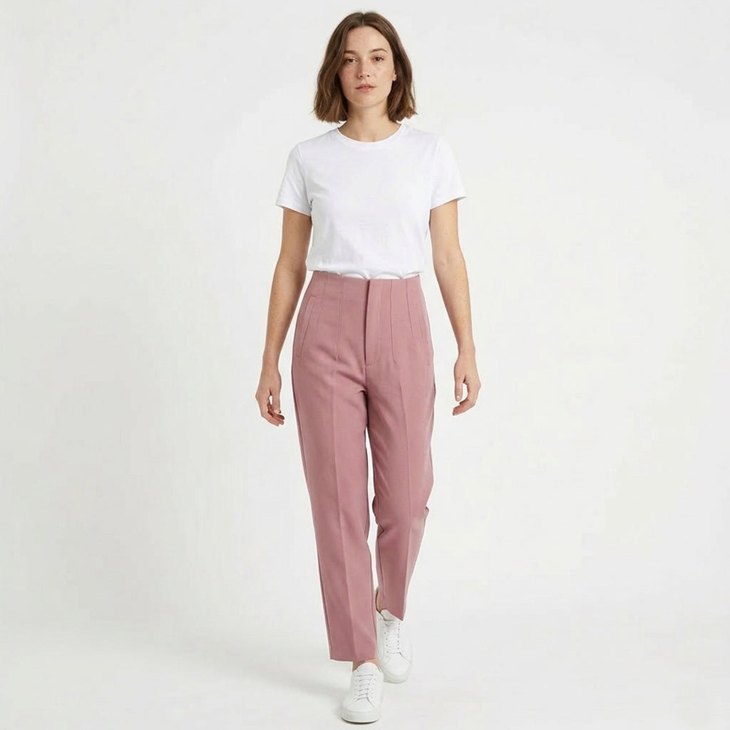 Veloire | Cotton Summer High-Waist Pants for Women