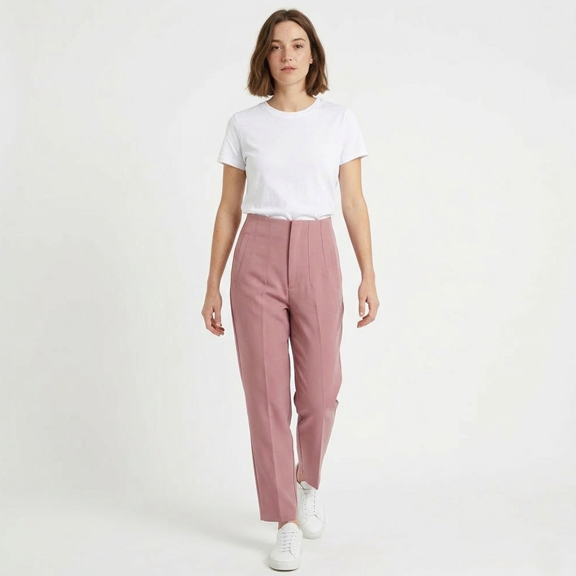 Veloire | Cotton Summer High-Waist Pants for Women