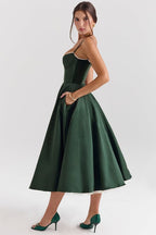 Sleeveless Corset Midi Dress lifestyle