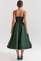 Sleeveless Corset Midi Dress detail