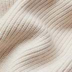 Chunky ribbed knit texture close up
