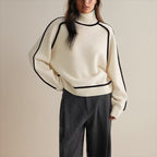 Knitted jumper soft knit texture
