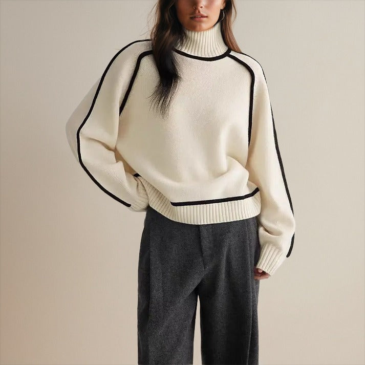Knitted jumper soft knit texture