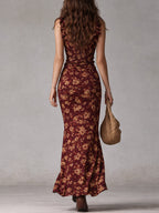 Floral maxi dress full