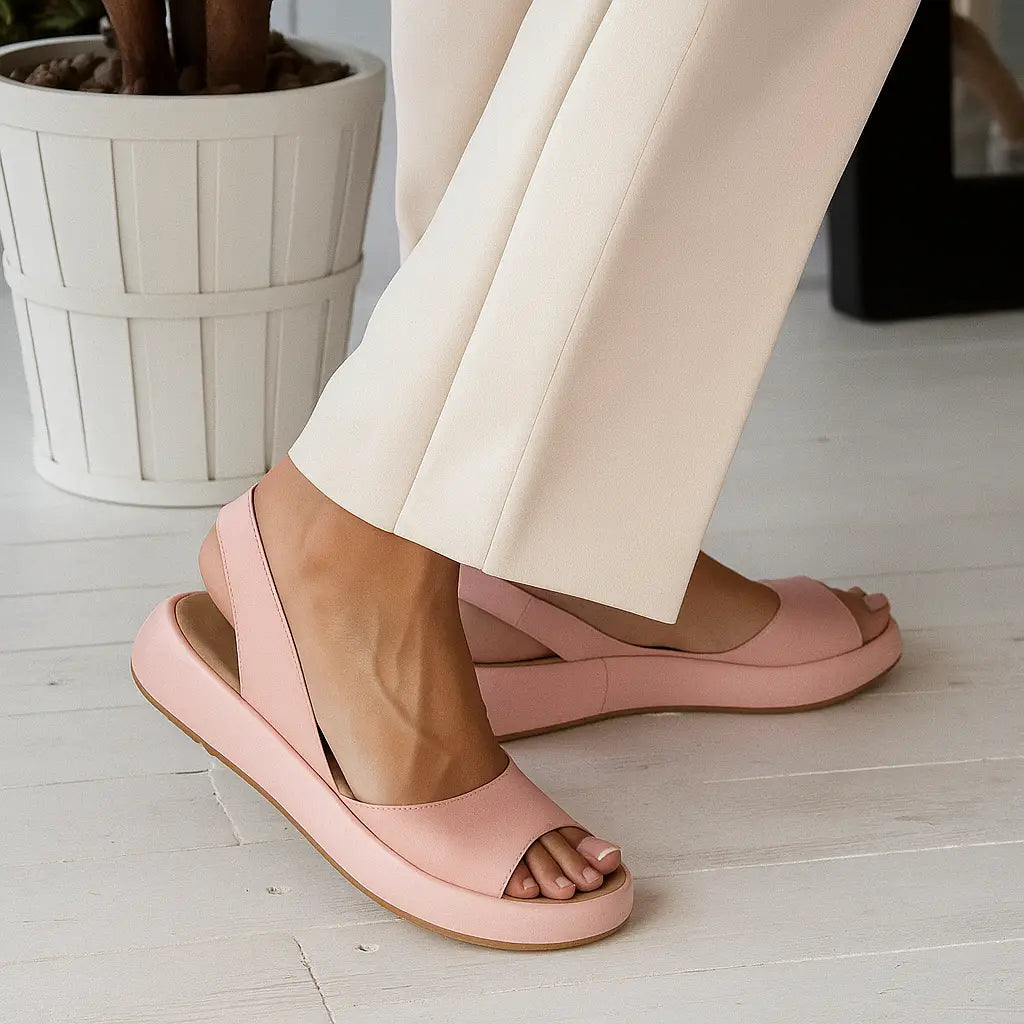Cushioned orthopedic sandals detail