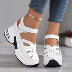 Orthopedic wedge sandals side view