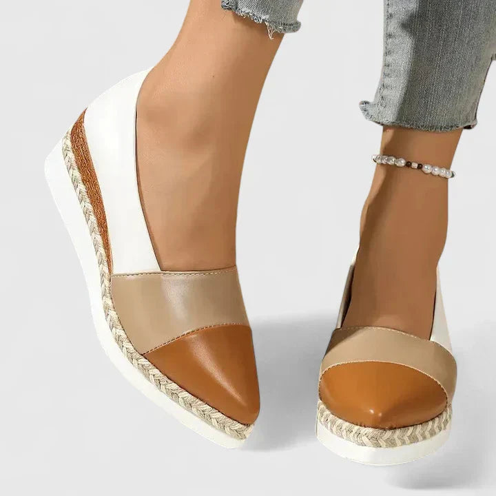 Cream orthopedic loafers